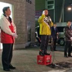 自民党が大勝すれば、暴走は加速する断固拒否!=ささき隆博候補応援に海江田代表が来道