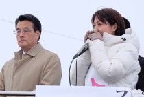 〔民主党・岡田代表が来道〕政治と民主主義・平和を取り戻す=3.13「池田まき」街頭演説会