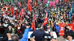 働くものの政治を取り戻す!=第87回全道メーデー大会