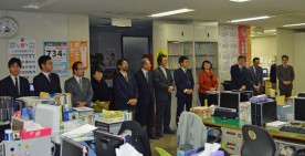 【本日の来局者】しっかり連携し頑張る=全道庁労連新執行部