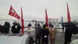 【道民運動】函館港を軍港化しようとする米巡洋艦シャイローの入港に抗議の集会