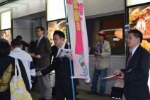 安保法制懇報告に抗議する戦争をさせない道本部独自街頭署名行動