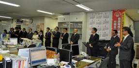 【本日の来局者】しっかりたたかう=全道庁労連新執行部