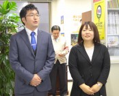 【本日の来局者】畠山みのり道議候補予定者、松原淳二札幌市議候補予定者