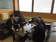 自治労組織内えさきたかし参議院議員が、おおさか誠二候補の応援に駆けつけた