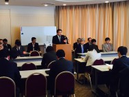 道本部参加団会議で臨む態度意思統一=自治第148回中央委員会