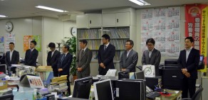 【本日の来局者】札幌市職連役員のみなさん