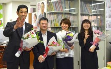 【四方山@道本部】大西誠臨時執行委員が退任し、杉谷光一さん、村瀬友加さん、諸橋香織さんが退職されました。