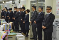 【本日の来局者】全道庁労連新旧役員のみなさん