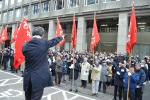 確定闘争=扶養手当など国を上回る回答引き出す